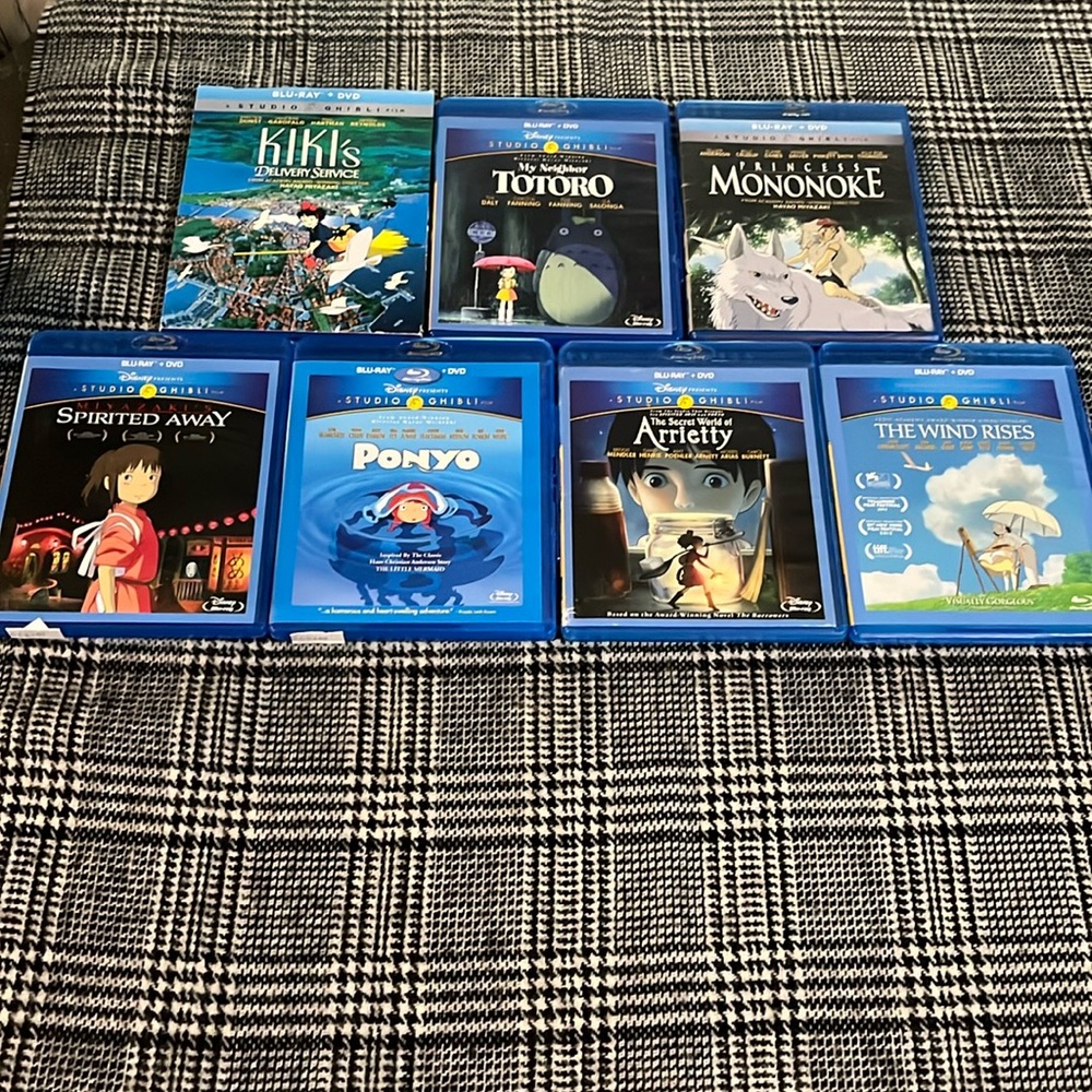 Studio Ghibli , seven pack bundle, Blu-ray DVD combo